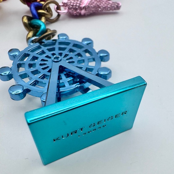 Kurt Geiger London Kurt Eagle Mix Keyring Bag Charm STUNNING - Hard to Find - Picture 8 of 17